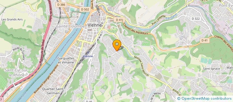 localisation de l'entreprise DAMA CUISINE à VIENNE