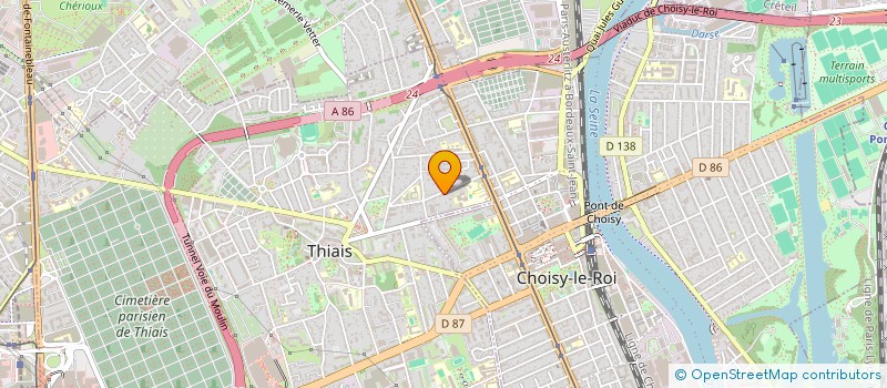 localisation de l'entreprise DAMA-ES DISTRIBUTION à THIAIS