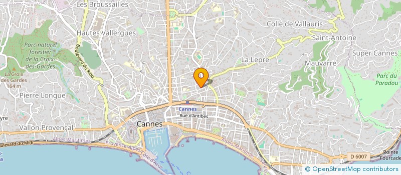 localisation de l'entreprise DAMA FRANCE à CANNES