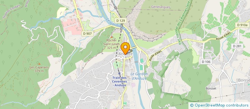 localisation de l'entreprise DAMA PIZZA  ANDUZE