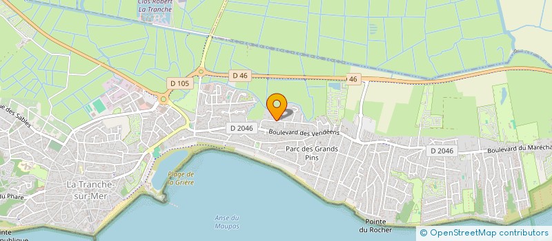 localisation de l'entreprise DAMACHE à LA TRANCHE-SUR-MER