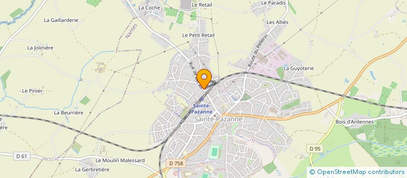 localisation de l'entreprise DAMACY à SAINTE-PAZANNE