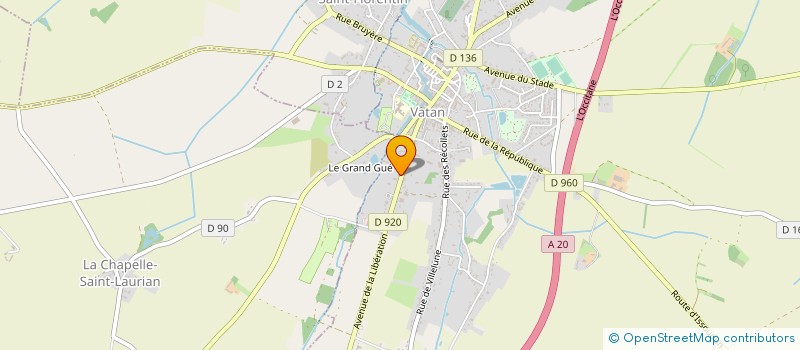 localisation de l'entreprise DAMADIS à VATAN