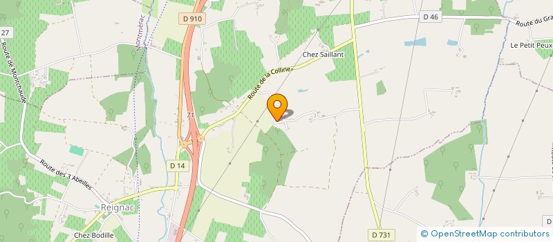 localisation de l'entreprise DAMAE  REIGNAC