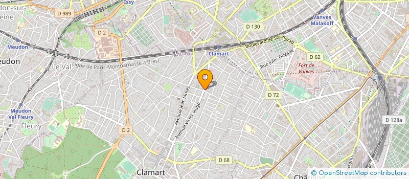 localisation de l'entreprise DAMAEL à CLAMART