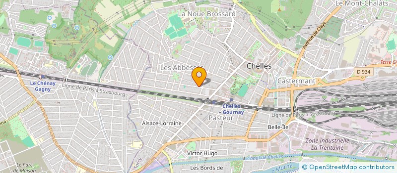 localisation de l'entreprise DAMAJE à CHELLES