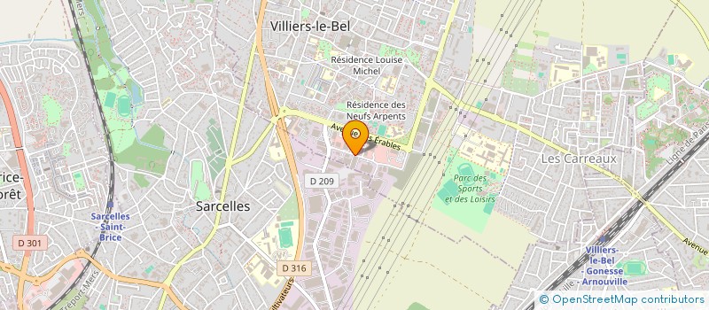 localisation de l'entreprise DAMAK  VILLIERS-LE-BEL