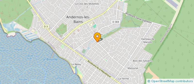 localisation de l'entreprise DAMALIN  ANDERNOS-LES-BAINS