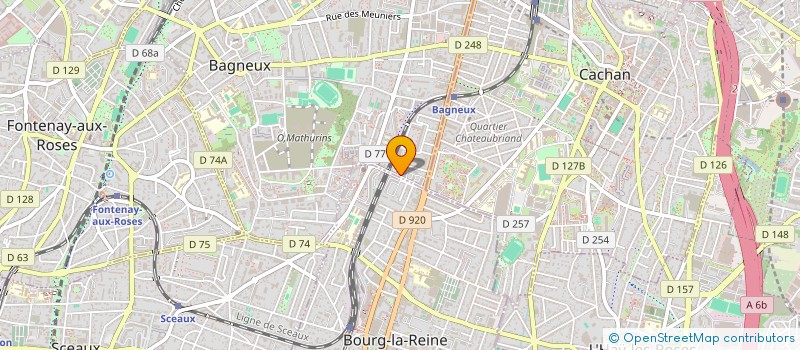 localisation de l'entreprise DAMALYS à BAGNEUX