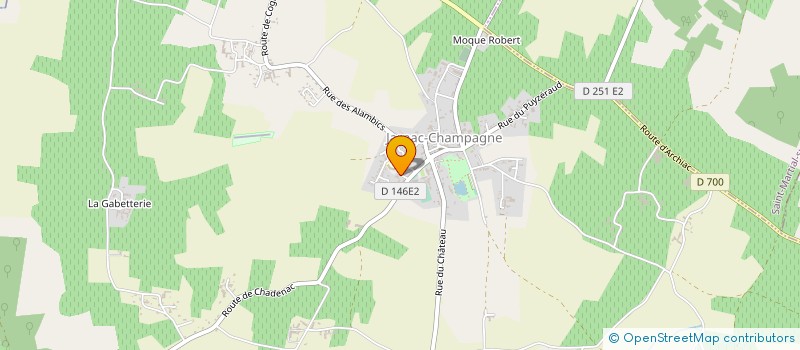 localisation de l'entreprise DAMANEO à JARNAC-CHAMPAGNE