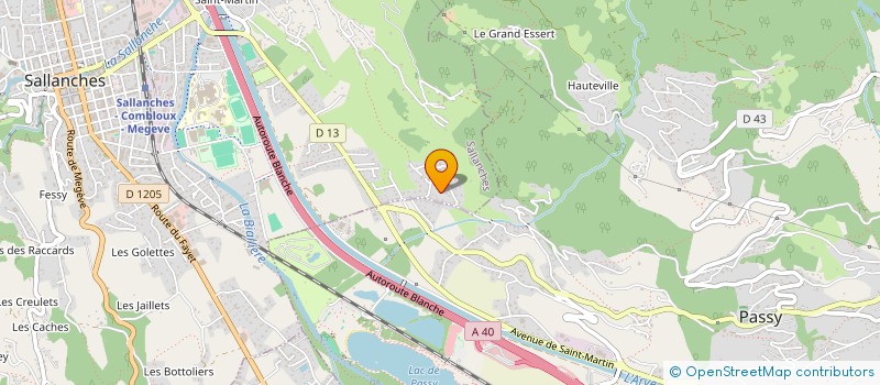 localisation de l'entreprise DAMARIE à SALLANCHES