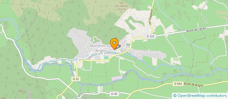 localisation de l'entreprise DAMARIS  MONTFORT-SUR-ARGENS