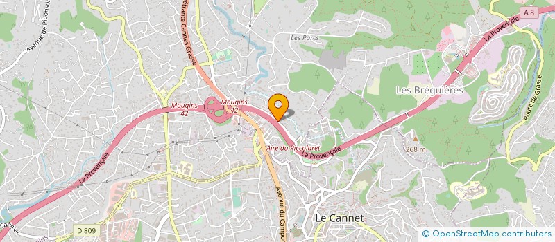 localisation de l'entreprise DAMARO à MOUGINS