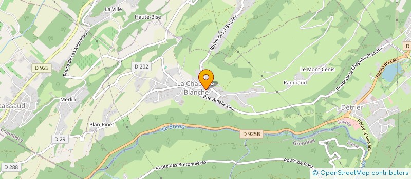 localisation de l'entreprise DAMAS  LA CHAPELLE-BLANCHE