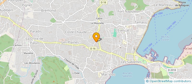 localisation de l'entreprise DAMASY à LA SEYNE-SUR-MER