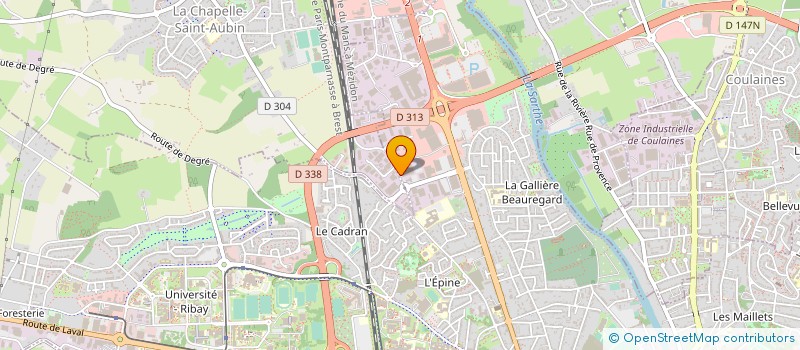 localisation de l'entreprise DAMATEC  LE MANS
