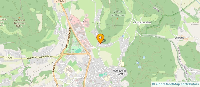 localisation de l'entreprise DAMATECH à VOIRON