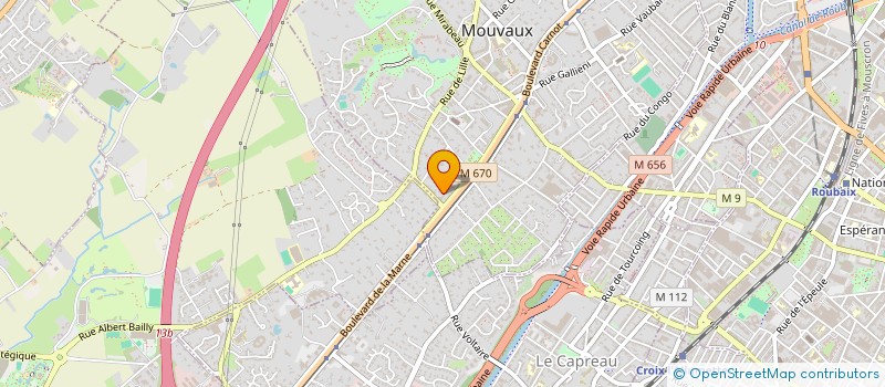 localisation de l'entreprise DAMATEX  MOUVAUX