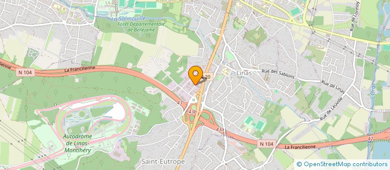 localisation de l'entreprise DAMATH IMMO à LINAS