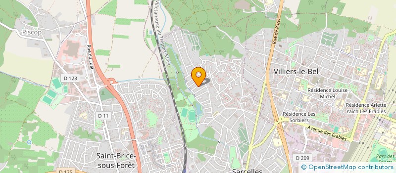 localisation de l'entreprise DAMATRIS  SARCELLES