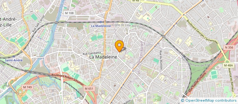 localisation de l'entreprise DAMAV à LA MADELEINE