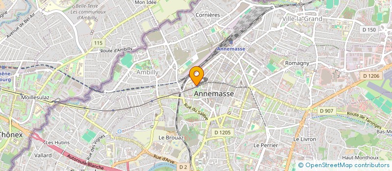 localisation de l'entreprise DAMAVAND à ANNEMASSE