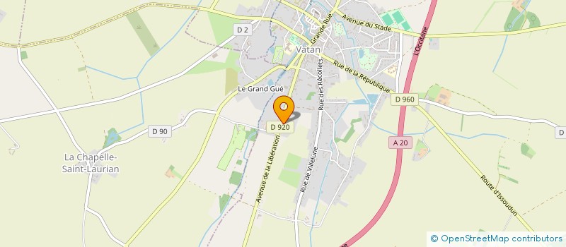localisation de l'entreprise DAMAWASH à VATAN