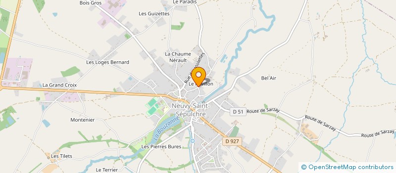 localisation de l'entreprise DAMAX à NEUVY-SAINT-SEPULCHRE