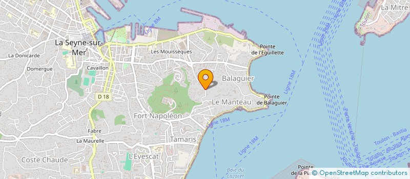 localisation de l'entreprise DAMAX à LA SEYNE-SUR-MER