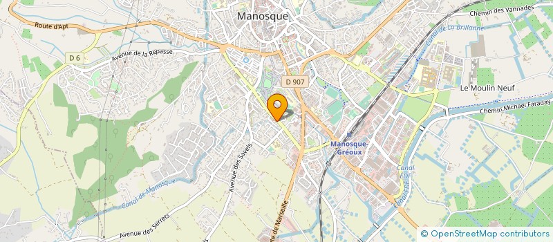 localisation de l'entreprise DAMAYE SAMY ET THIBAULT B à MANOSQUE