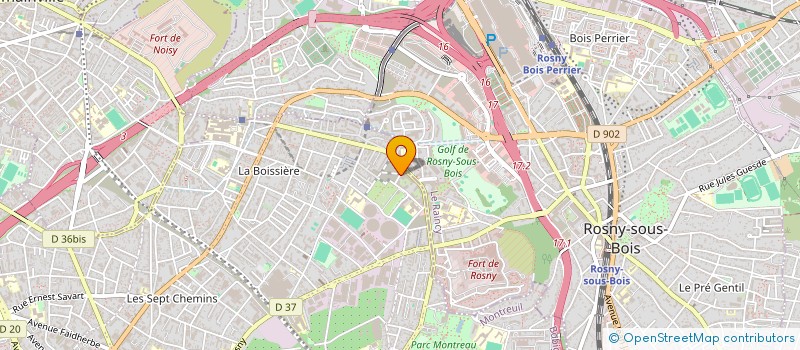 localisation de l'entreprise DAMBA EXPRESS à MONTREUIL
