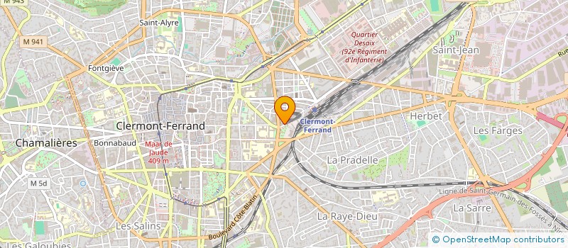 localisation de l'entreprise DAMBA & SOUPIZON  CLERMONT-FERRAND