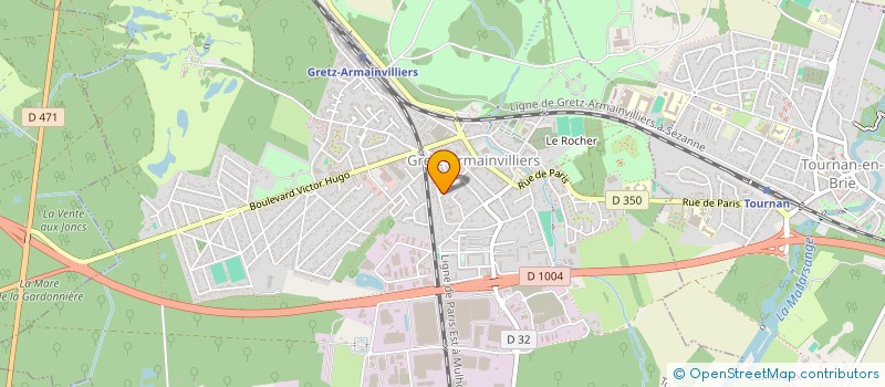 localisation de l'entreprise DAMBALLAH CAPOEIRA  GRETZ-ARMAINVILLIERS