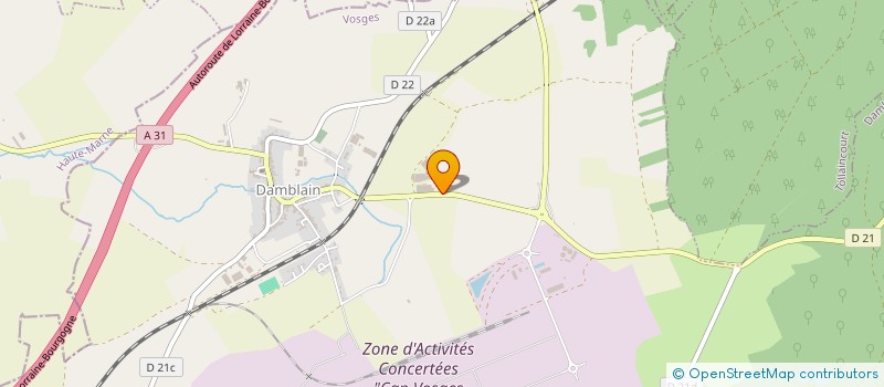 localisation de l'entreprise DAMBLAIN MODERN JAZZ  DAMBLAIN