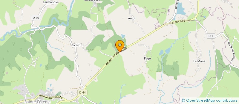 localisation de l'entreprise DAMBO ET FRERES à SAINT PARDOUX L'ORTIGIER