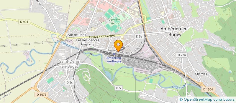localisation de l'entreprise DAMBRIERE FLEURS à AMBERIEU-EN-BUGEY
