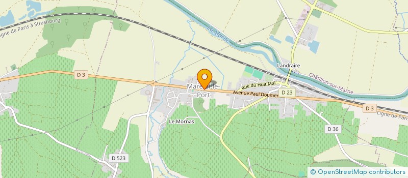 localisation de l'entreprise DAMBRIN PERE & FILS  MAREUIL-LE-PORT