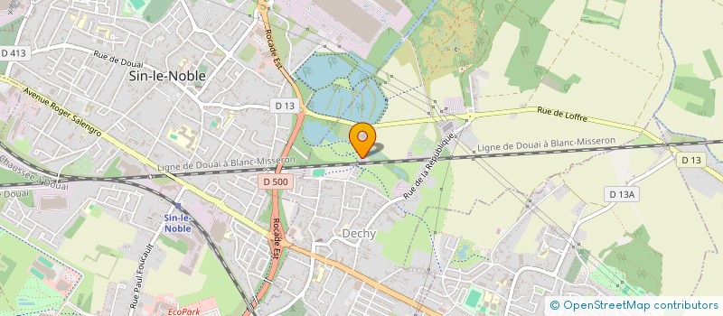 localisation de l'entreprise DAMBRINE FLEURS ET RACINES  DECHY