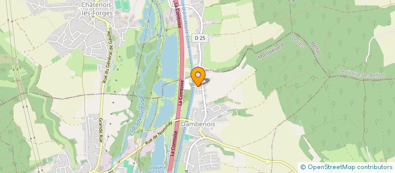 localisation de l'entreprise DAMBS PEINTURE  DAMBENOIS