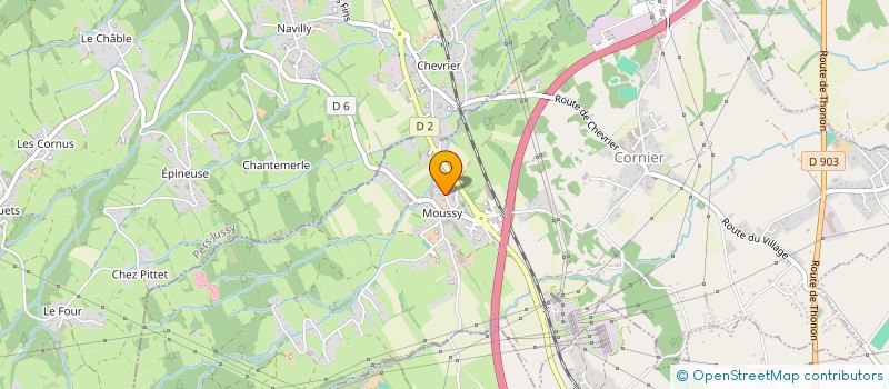 localisation de l'entreprise DAMCA  CORNIER