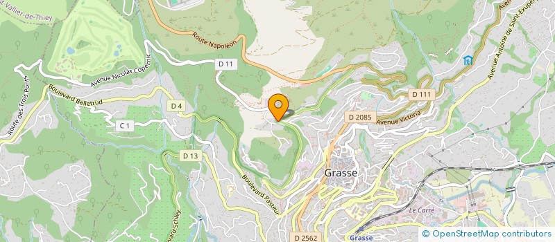 localisation de l'entreprise DAMCAS à GRASSE