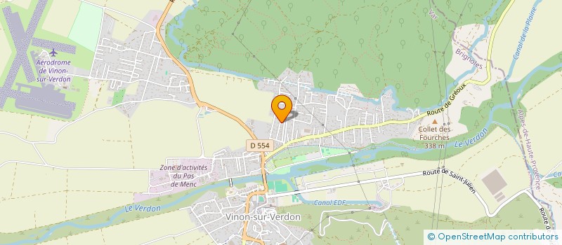 localisation de l'entreprise DAMCLE  VINON-SUR-VERDON