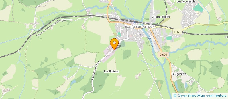 localisation de l'entreprise DAMDINE  ETANG-SUR-ARROUX