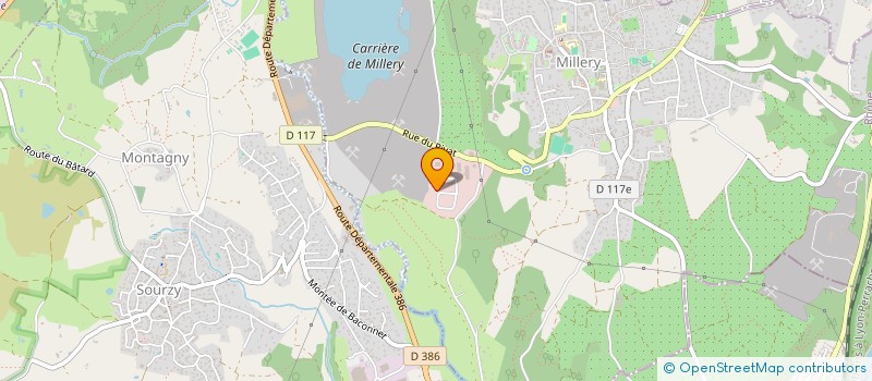 localisation de l'entreprise DAME BLANCHE  MILLERY