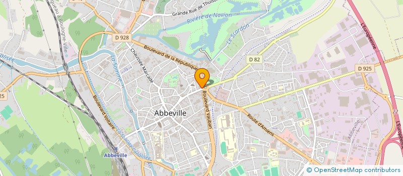 localisation de l'entreprise DAME MARTINE à ABBEVILLE