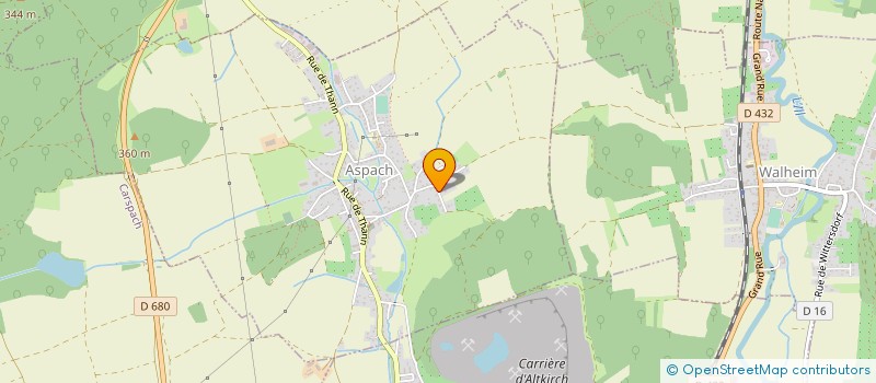 localisation de l'entreprise DAME NATURE ALOES  ASPACH