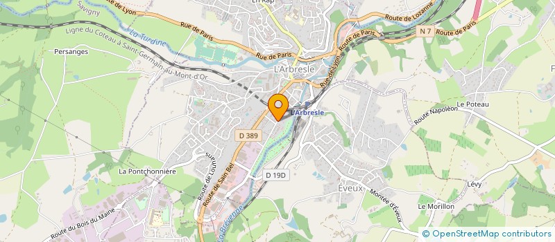 localisation de l'entreprise DAME SOW ETANCHEITE à L'ARBRESLE