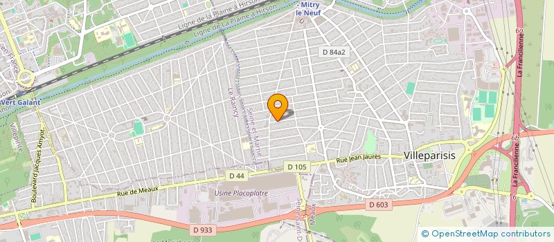 localisation de l'entreprise DAMEA  VILLEPARISIS