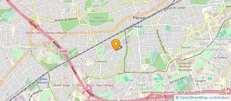 localisation de l'entreprise DAMEL  PESSAC