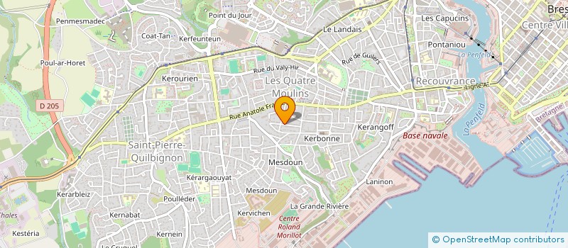 localisation de l'entreprise DAMEN SHIPREPAIR BREST à BREST